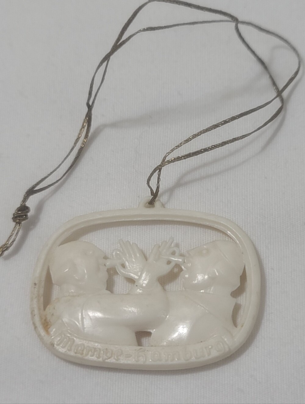 Mampe Hamburg German Charm Plastic Ornament